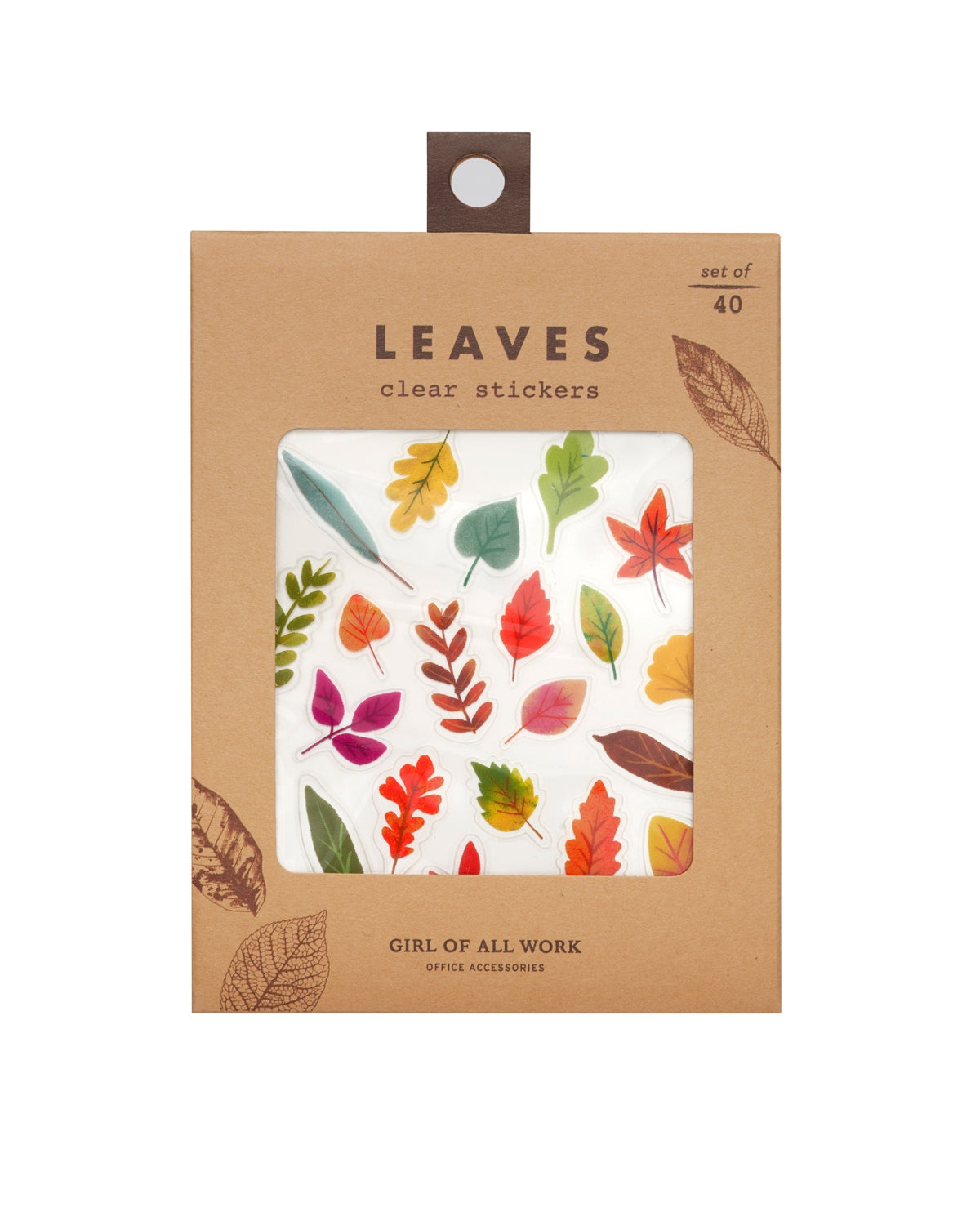 Leaves Clear Stickers - Odd Nodd Art Supply