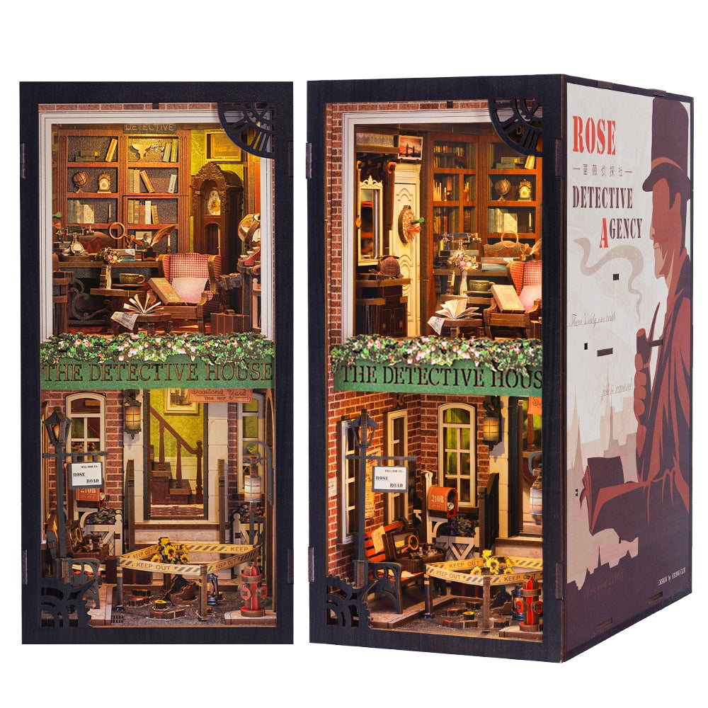 Rose Detective Agency DIY Miniature Book Nook Kits - Odd Nodd Art Supply