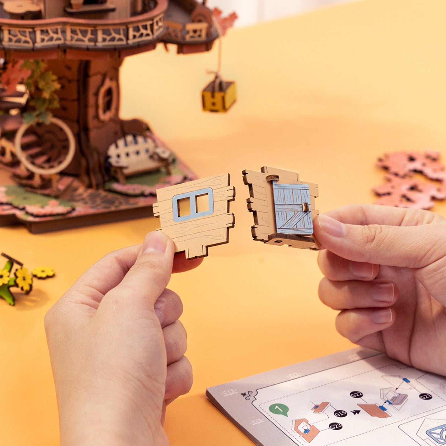 3D Wooden Puzzle: Sakura