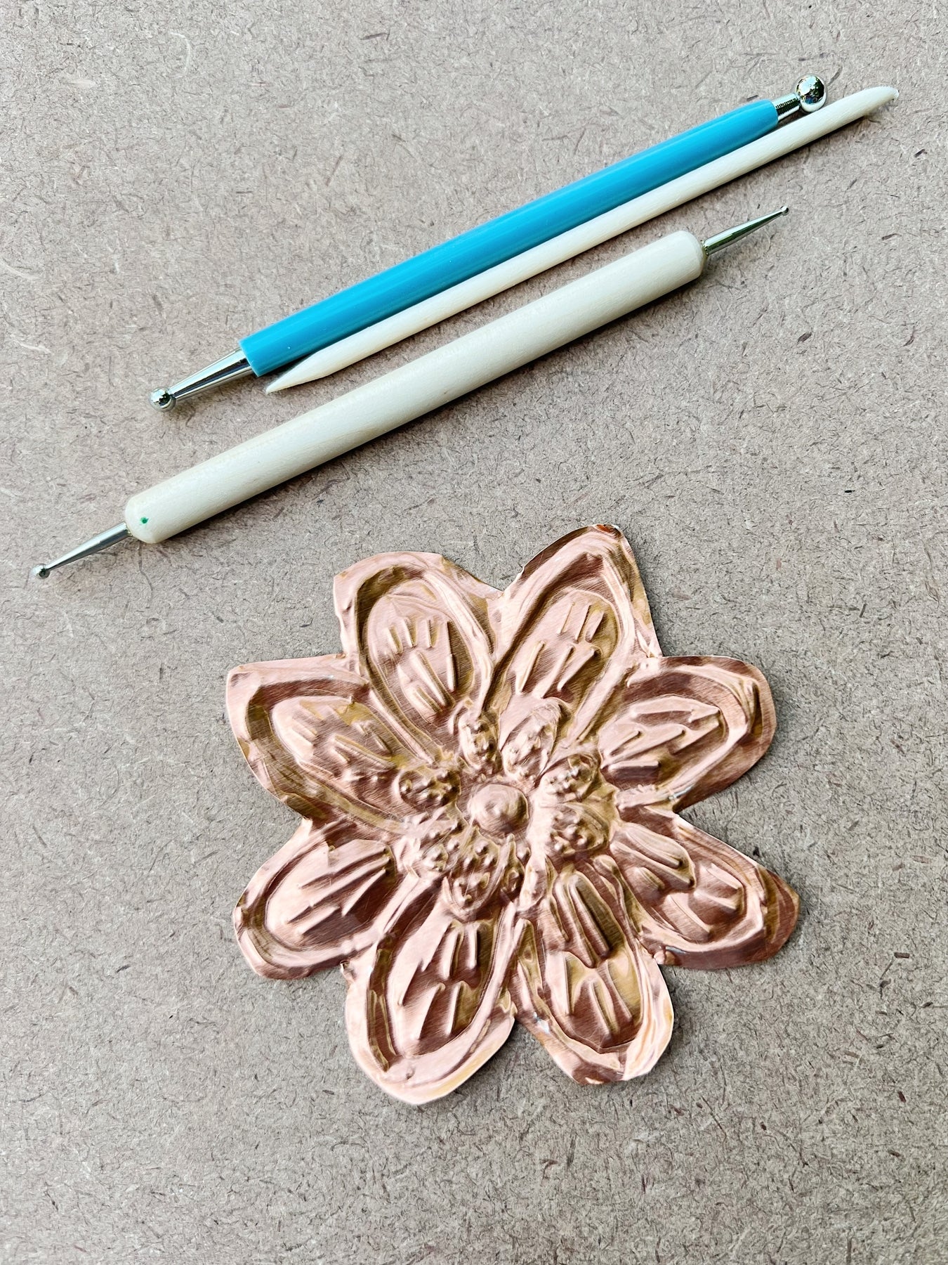 Copper Holiday Garland Metal Embossing Kit
