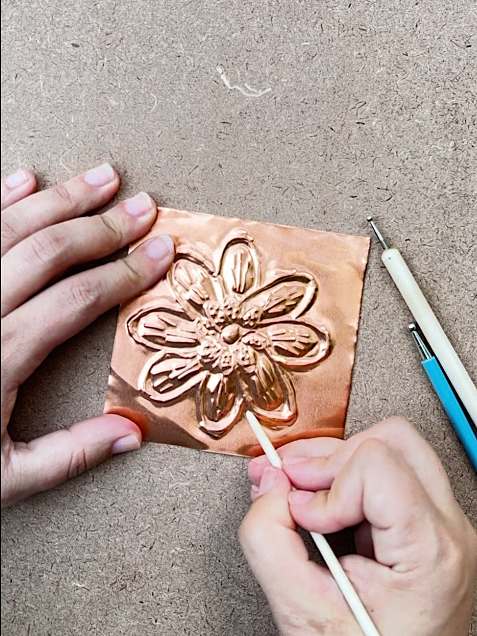 Copper Holiday Garland Metal Embossing Kit