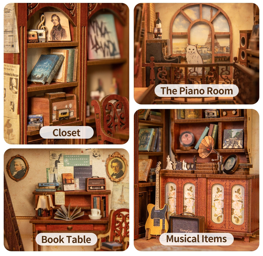 DIY Miniature Book Nook Kits - Odd Nodd Art Supply