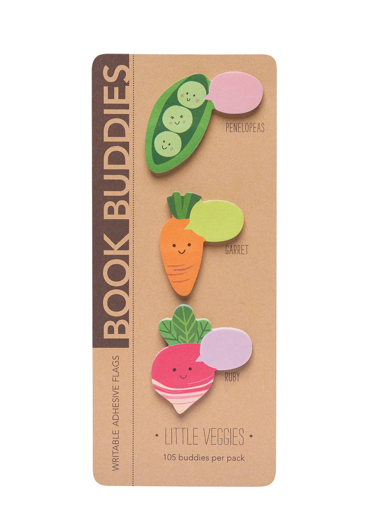 Little Veggies Book Buddies Adhesive Note Flags - Odd Nodd Art Supply