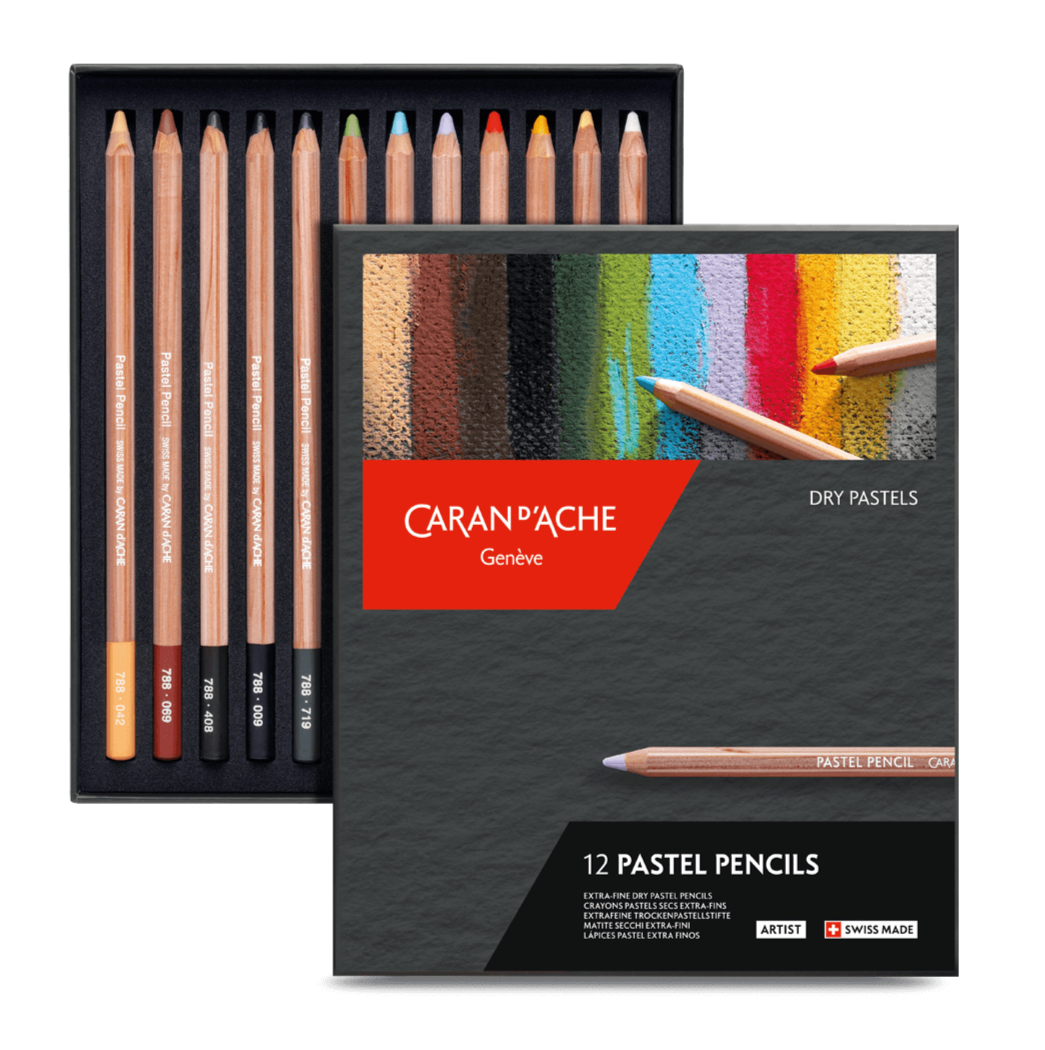 12 Set Caran d'Ache Pastel Pencil Sets - Odd Nodd Art Supply