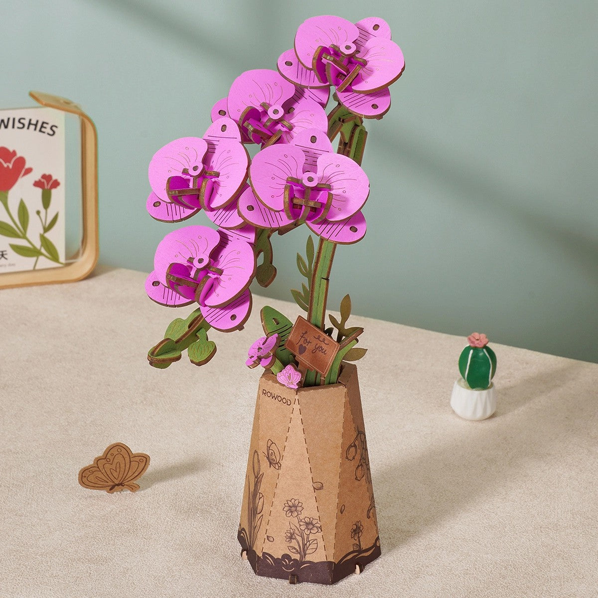 3D Wooden DIY Flower Puzzle Sets - Odd Nodd Art Supply