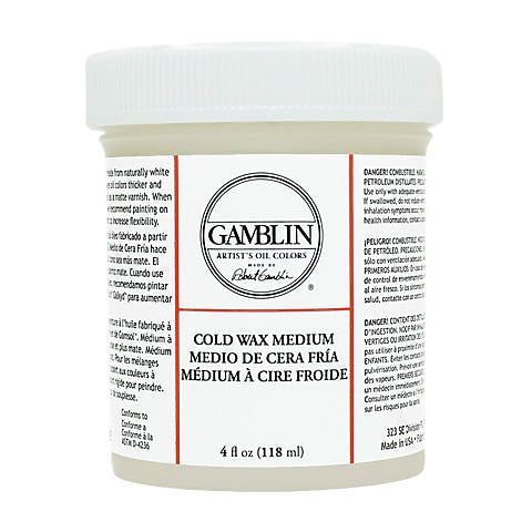 Medium de Cera Fría para Óleo Gamblin (Cold Wax Medium) Gamblin Cold Wax  Medium 4 oz