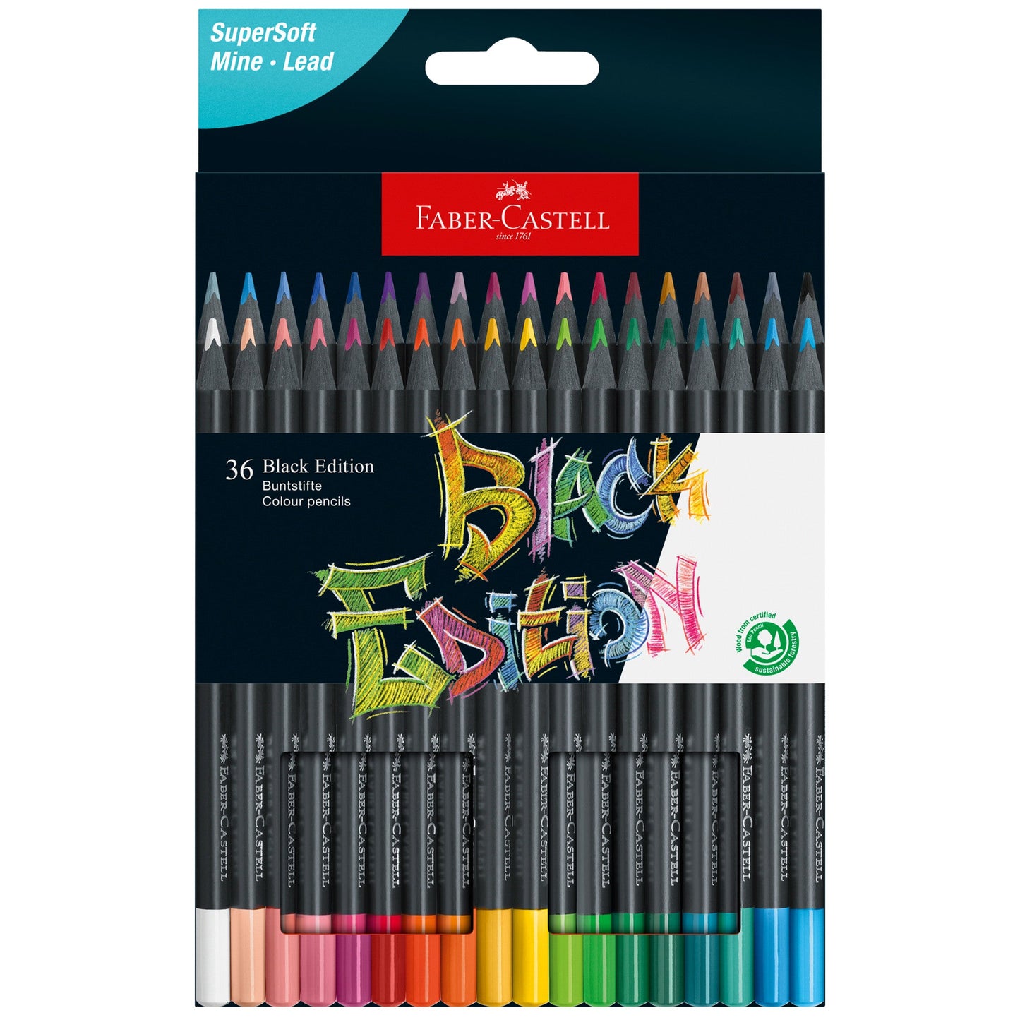 36 Set Faber Black Edition Colored Pencils - Odd Nodd Art Supply