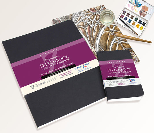 Zeta Series Premium Mixed Media Sketchbooks - Odd Nodd Art Supply