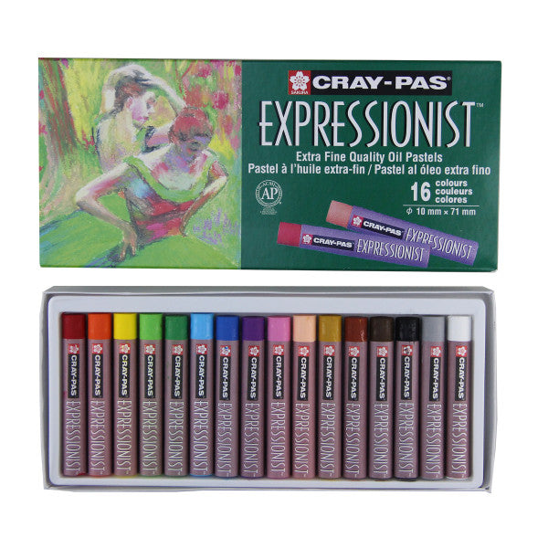 16 Set Cray-Pas Expressionist Oil Pastels - Odd Nodd Art Supply