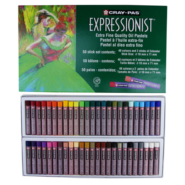 50 Set Cray-Pas Expressionist Oil Pastels - Odd Nodd Art Supply