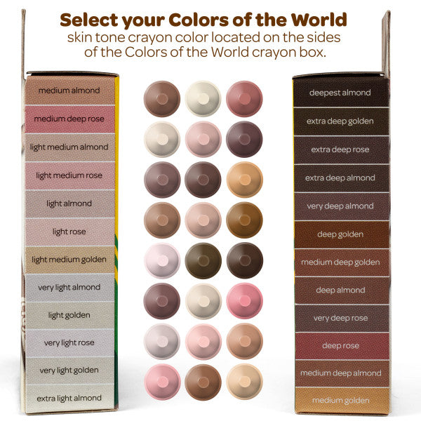 Crayola Colors of the World Crayons - Odd Nodd Art Supply