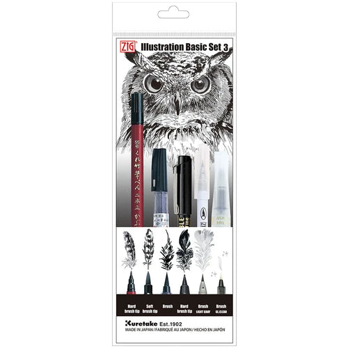 ZIG ILLUSTRATION BASIC SET 3 2022 - Odd Nodd Art Supply