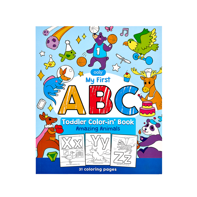 Toddler ABC Color-In' Books for Kids - Odd Nodd Art Supply
