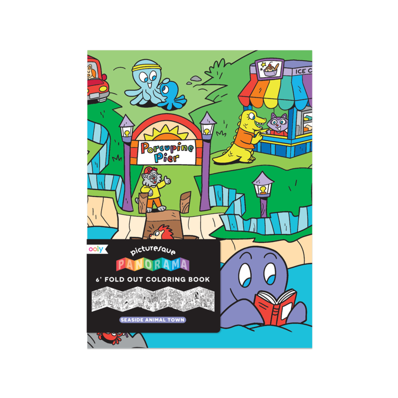 Picturesque Panorama Coloring Book Seaside - Odd Nodd Art Supply