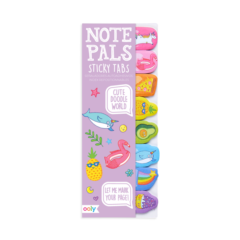 Cute Doodle World Note Pals Sticky Tabs - Odd Nodd Art Supply