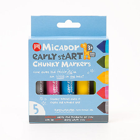 Chunky Markers 5-Color Set - Odd Nodd Art Supply