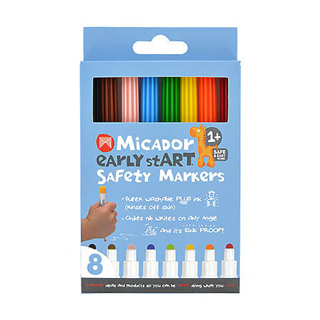 Micador Safety Markers 8-Color Pack - Odd Nodd Art Supply