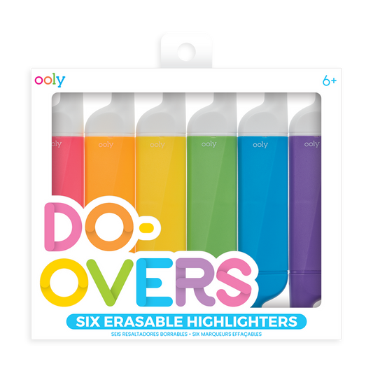 Ooly Do-Overs Erasable Highlighters Set - Odd Nodd Art Supply