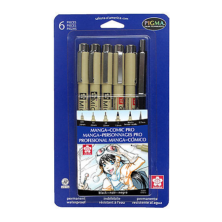 Pigma Manga-Comic Pro Sketching & Inking Set