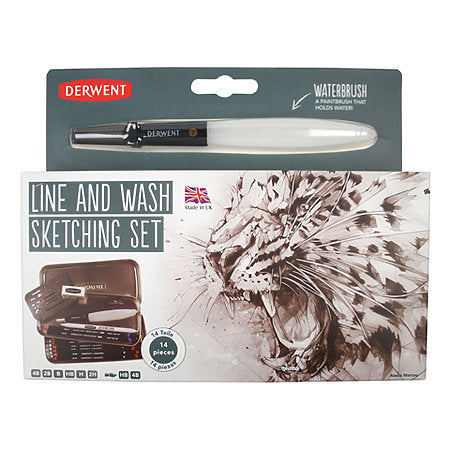 Line & Wash Sketching Set Water Soluble - Odd Nodd Art Supply