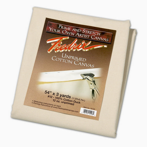 Unprimed Raw Canvas Fold #12 Cotton Duck 12oz