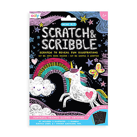 Fantastic Dragon Scratch and Scribble Art Kit - OOLY