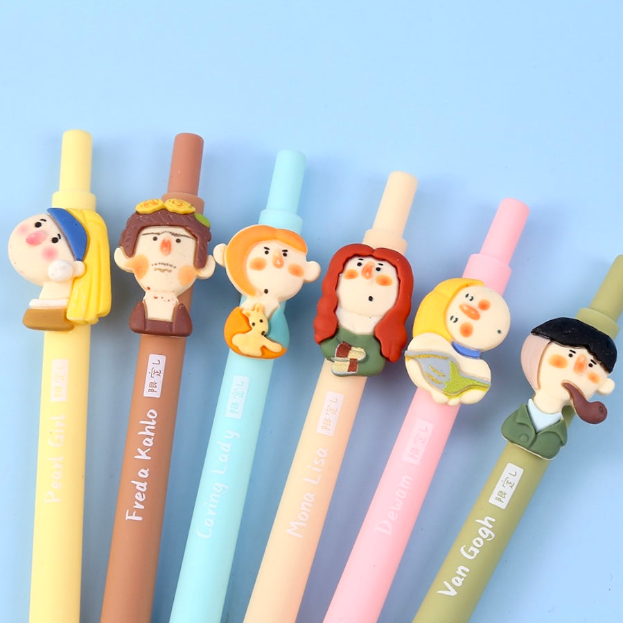 Famous Art Paintings Retractable Gel Pen - Odd Nodd Art Supply