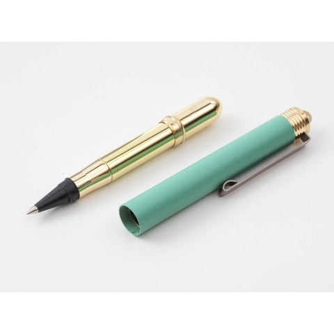 Traveler's Company Brass Writing Instruments Rollerball Factory Green - Odd Nodd Art Supply