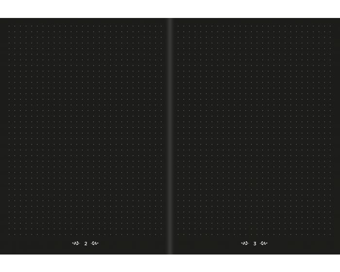 Life Journal Dot Grid Black Paper