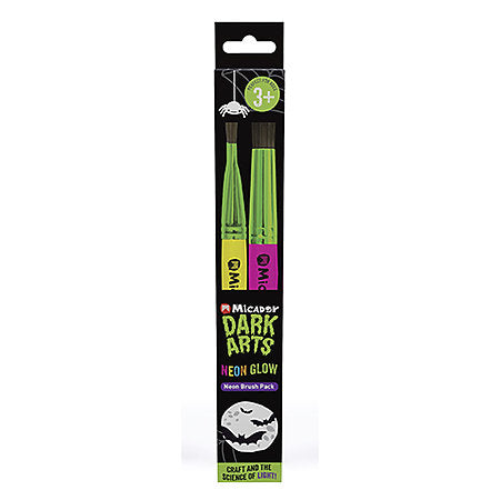 Micador Dark Arts Neon Glow Brush Pack - Odd Nodd Art Supply