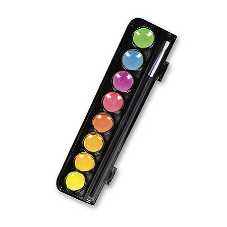 Neon Glow Watercolour Paint Discs Micador Dark Arts - Odd Nodd Art Supply