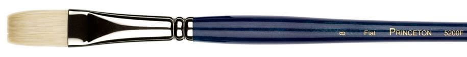 Ashley Natural Bristle Brushes Flats - Odd Nodd Art Supply