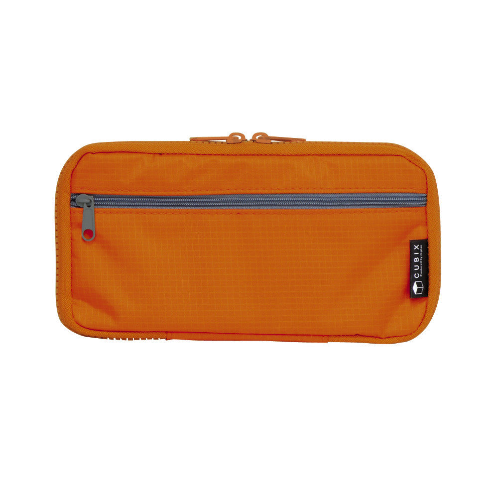 Round Pencil Case Cubix Orange - Odd Nodd Art Supply