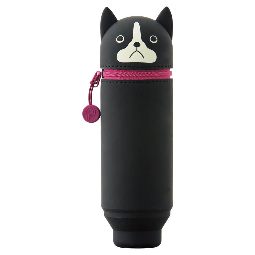 Boston Terrier Lihit Lab Animal Stand Pen and Pencil Case - Odd Nodd Art Supply
