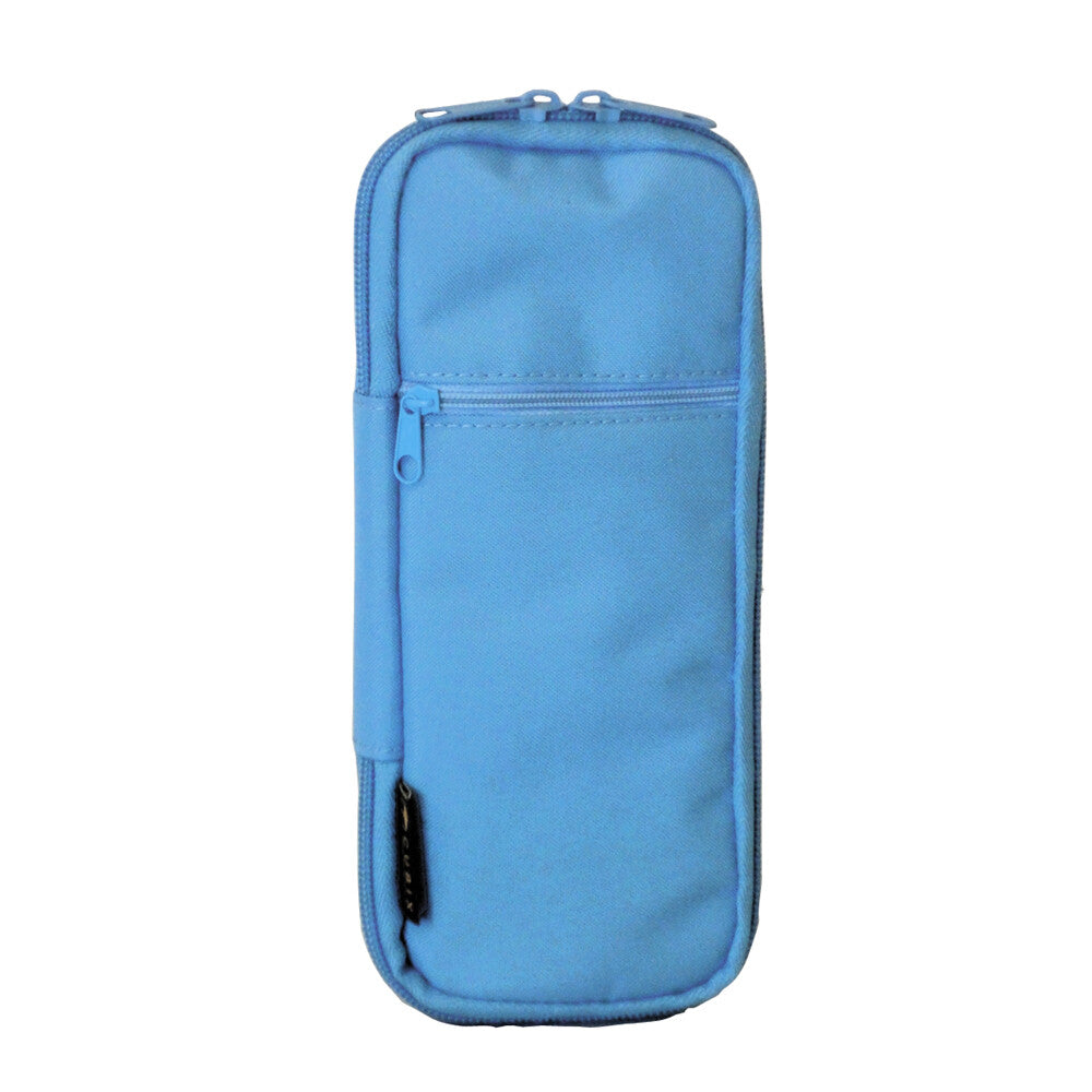Round Pencil Case Cubix Slim Blue - Odd Nodd Art Supply