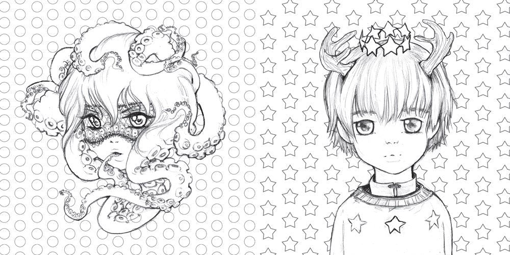 Camilla d'Errico Pop Manga Coloring Books - Odd Nodd Art Supply