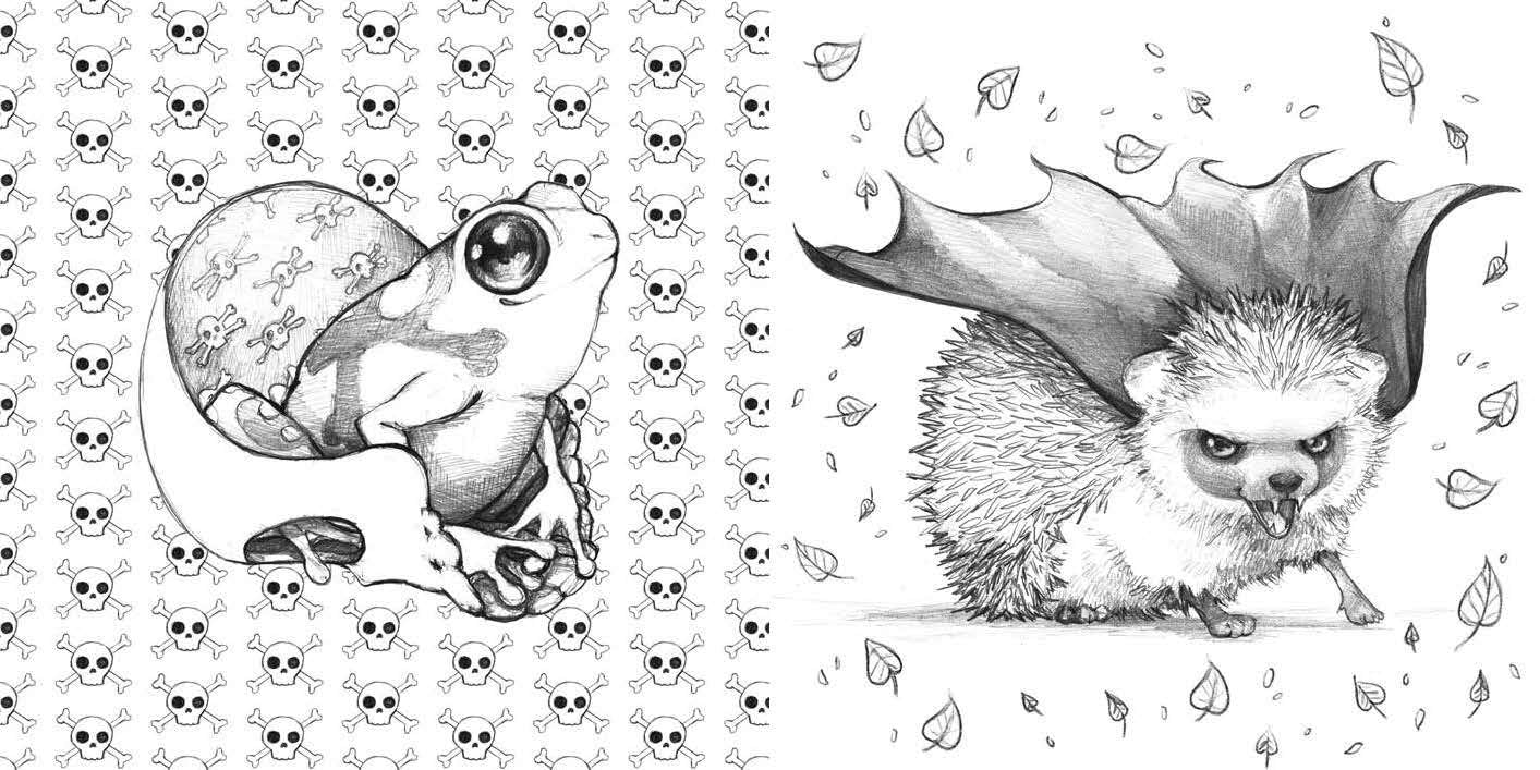 Cute Creepy Pop Manga Coloring Books - Odd Nodd Art Supply