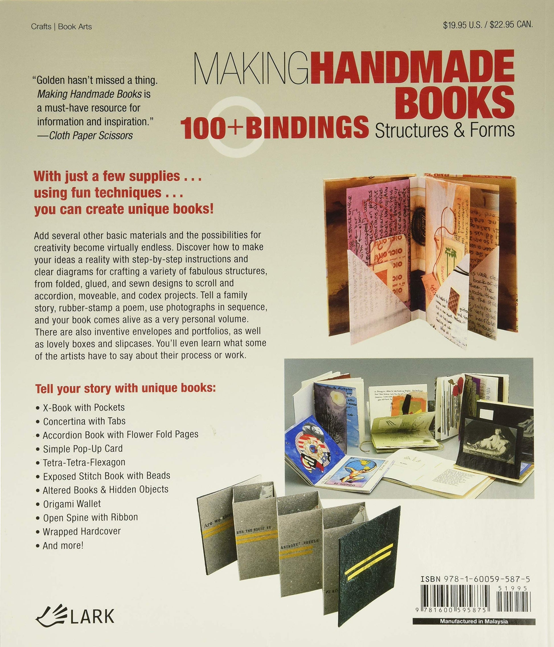 Making Handmade Books: 100+ Bindings, Structures & Forms