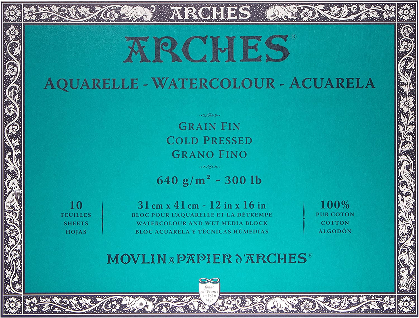 12x18 Arches 300 lb. Watercolor Blocks - Odd Nodd Art Supply