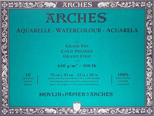 12x18 Arches 300 lb. Watercolor Blocks - Odd Nodd Art Supply