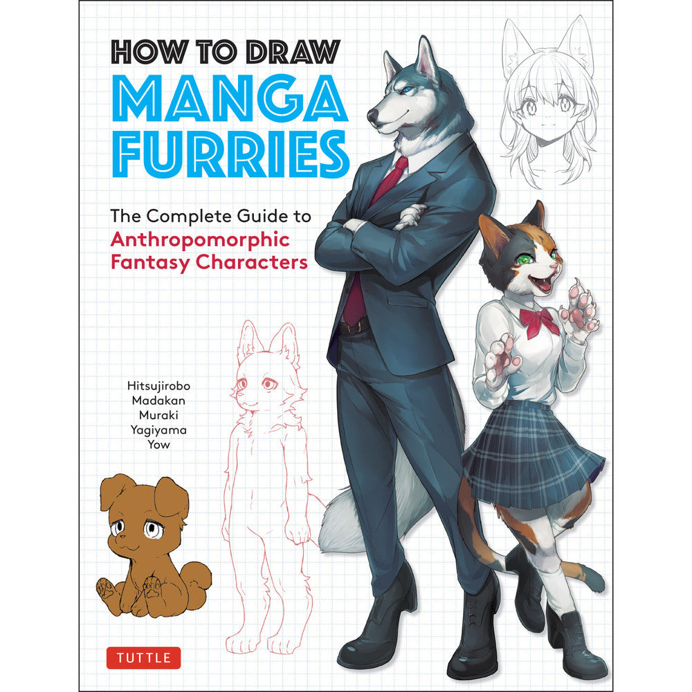 How to Draw Manga Furries: The Complete Guide to Anthropomorphic Fantasy Characters- Odd Nodd Art Supply