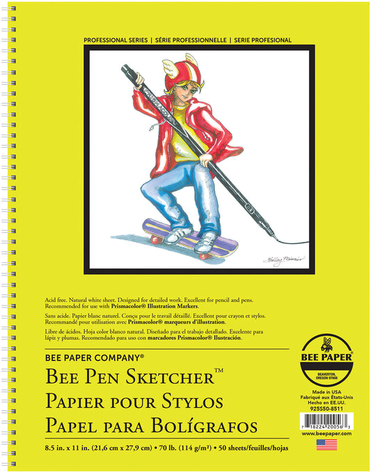 Bee Paper Pen Sketcher's Pad 8.5x11 - Odd Nodd Art Supply