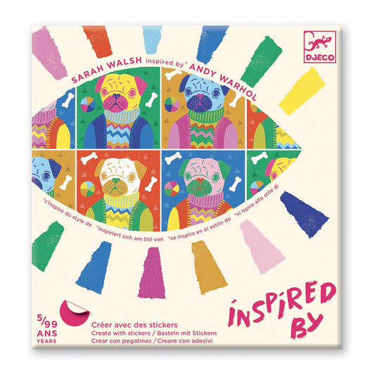 Warhol Stickers Djeco's Inspired By Art Kits - Odd Nodd Art Supply