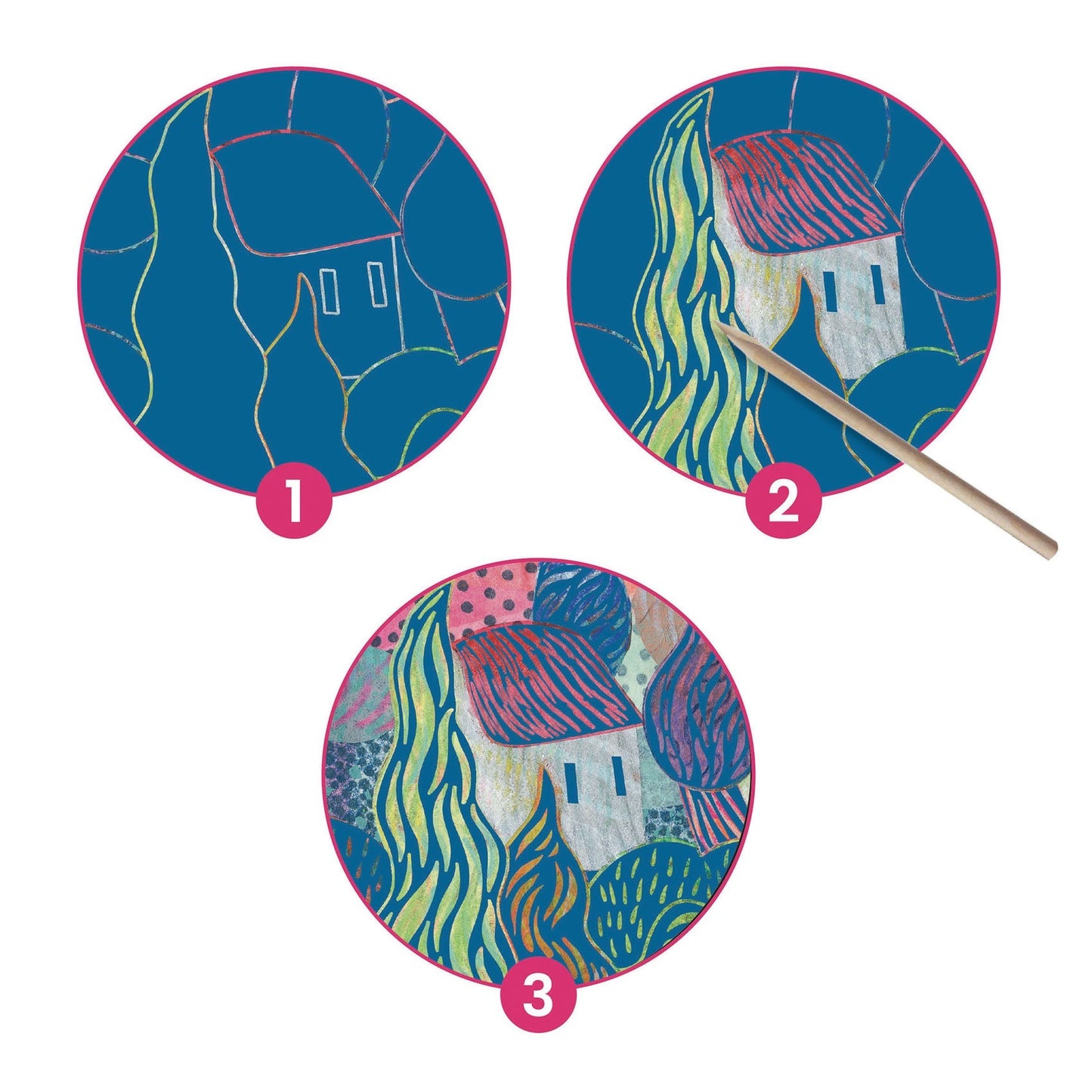 Van Gogh Scratch Djeco's Inspired By Art Kits - Odd Nodd Art Supply
