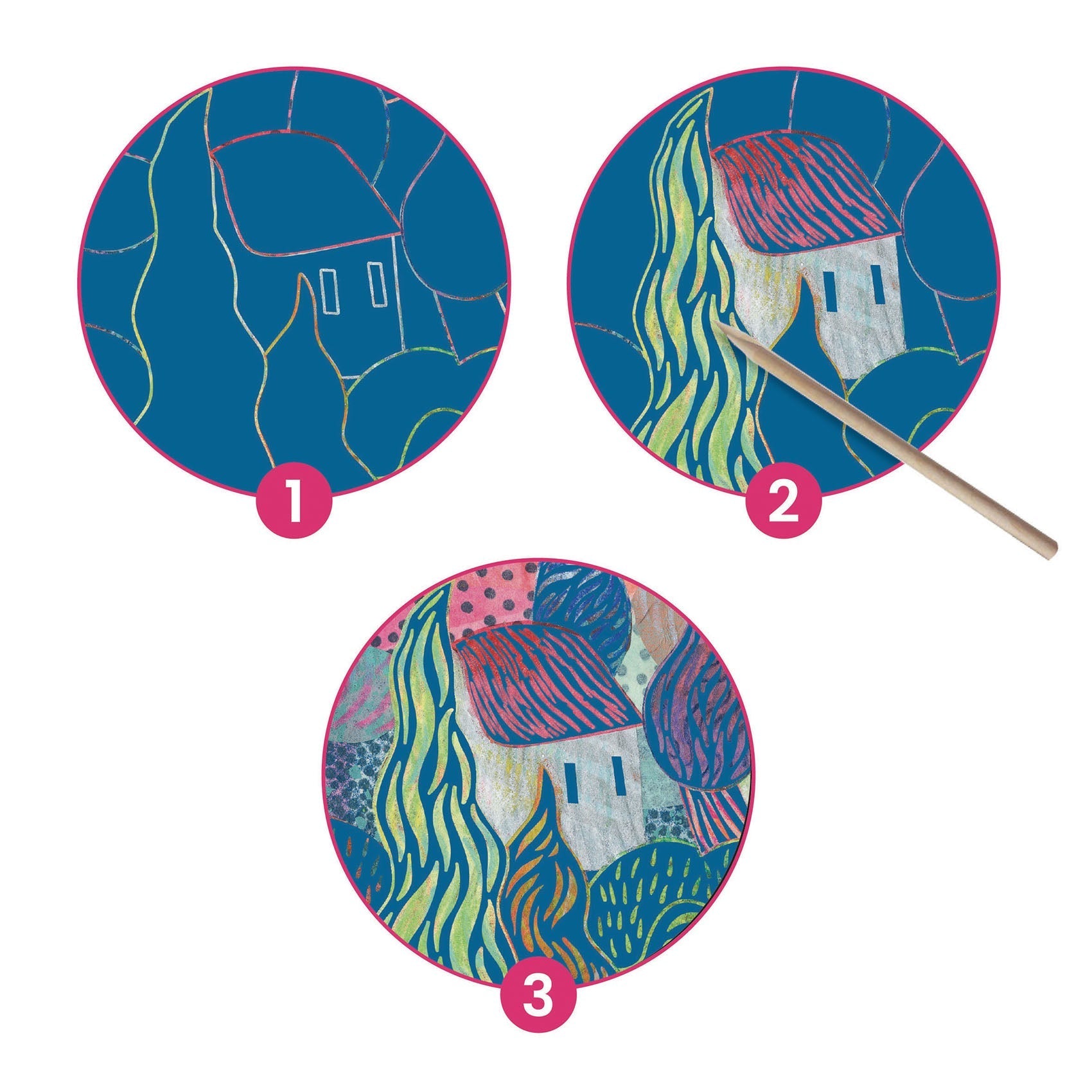 Van Gogh Scratch Djeco's Inspired By Art Kits - Odd Nodd Art Supply
