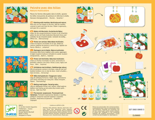 Painting with Marbles Nature Instructions - Odd Nodd Art Supply