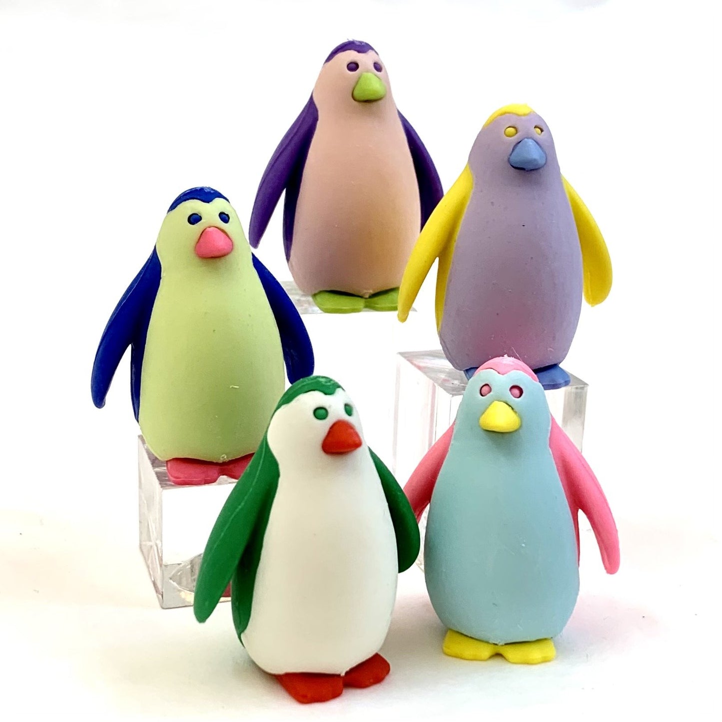 Iwako Penguins Colorz Puzzle Erasers Set - Odd Nodd Art Supply