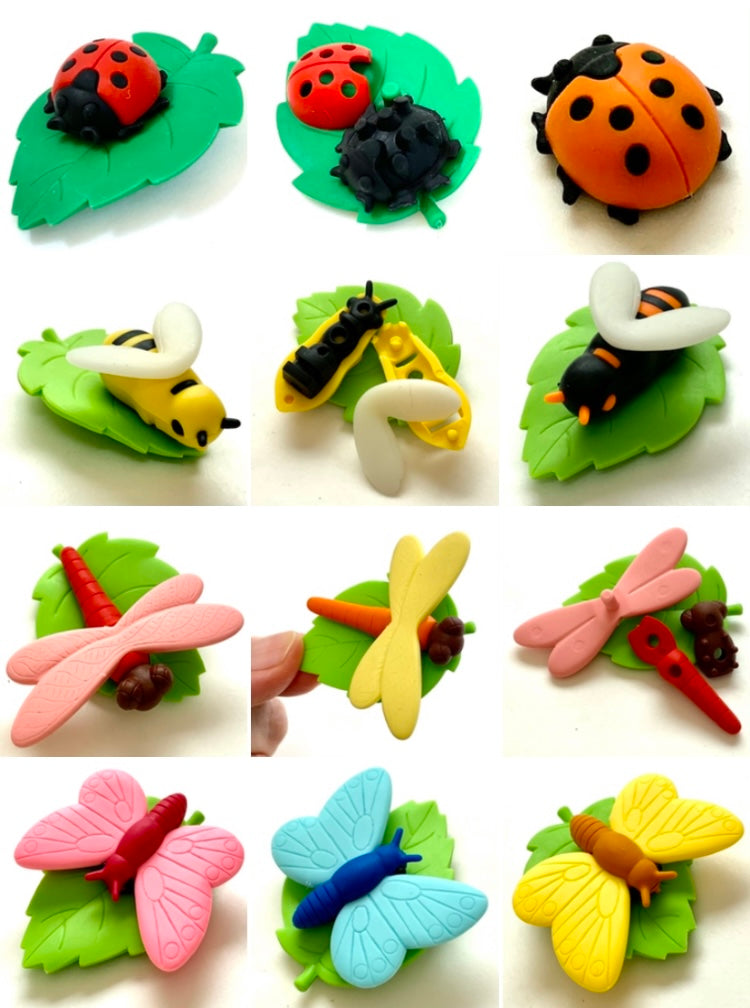 Iwako Insect Puzzle Erasers - Odd Nodd Art Supply