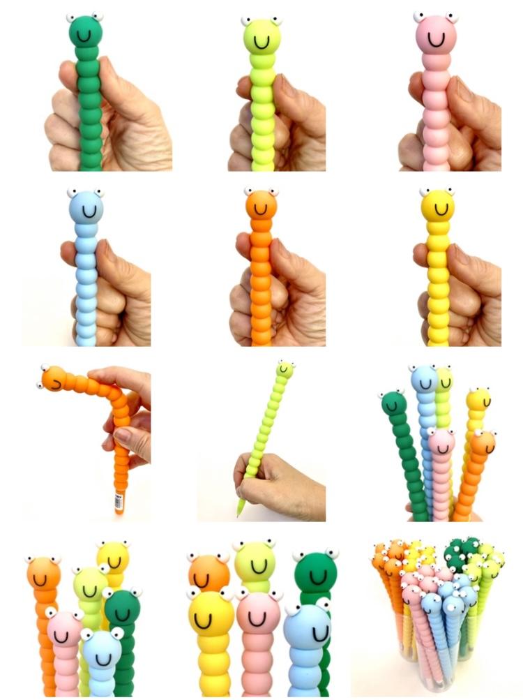 Caterpillar Gel Pen bends - Odd Nodd Art Supply