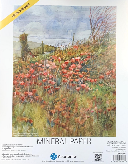 160lb 240gsm Mineral Paper Multi-Media Pad - Odd Nodd Art Supply